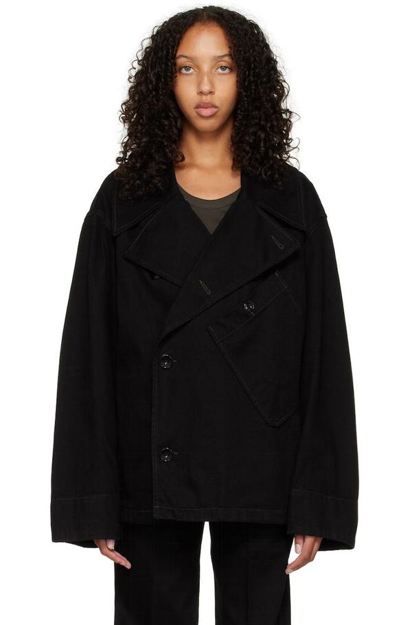 【LEMAIRE】 DISPATCH JACKET(DENIM BLACK) LEMAIRE Dispatch Denim Jacket - Black | Garmentory