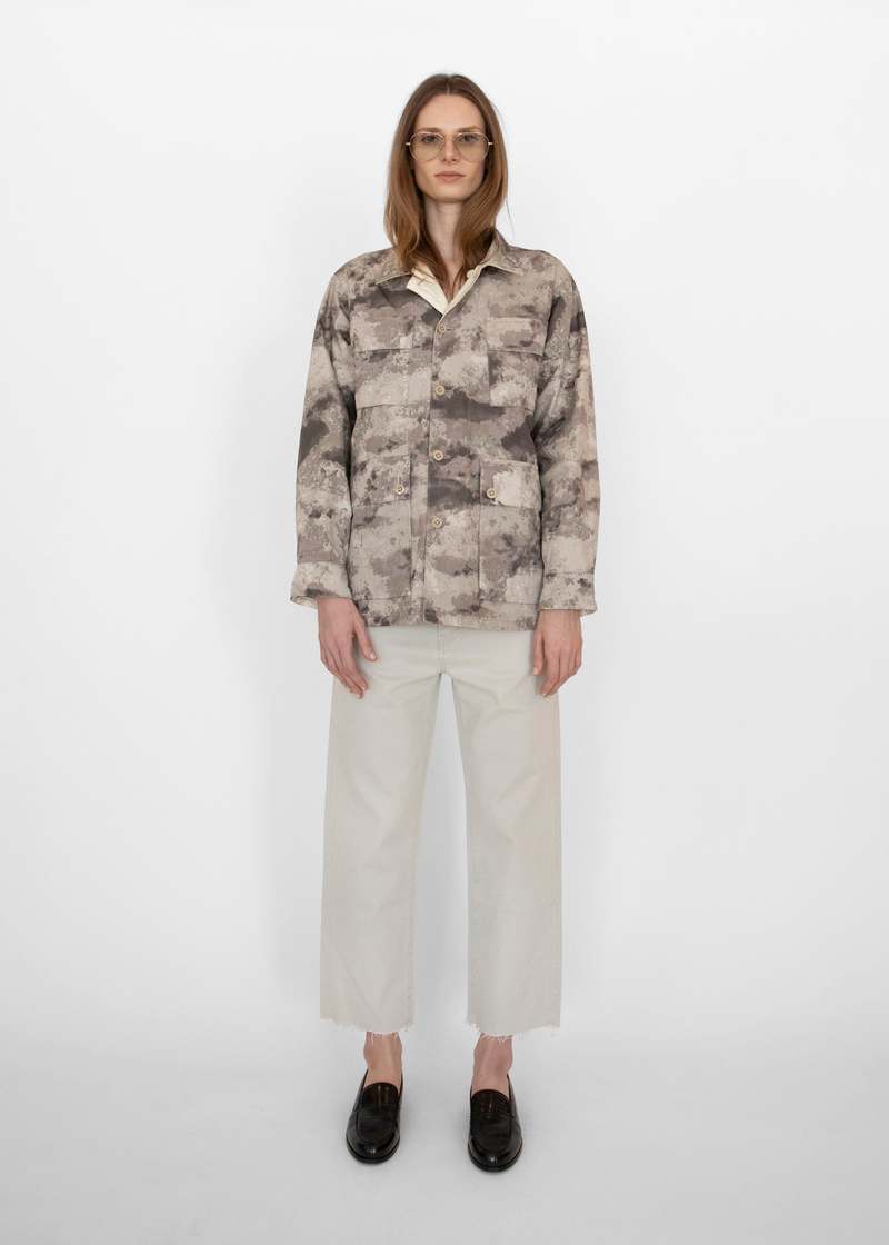 Reversible Camo Short Jacket Blue Short Reversible Camo Jacket