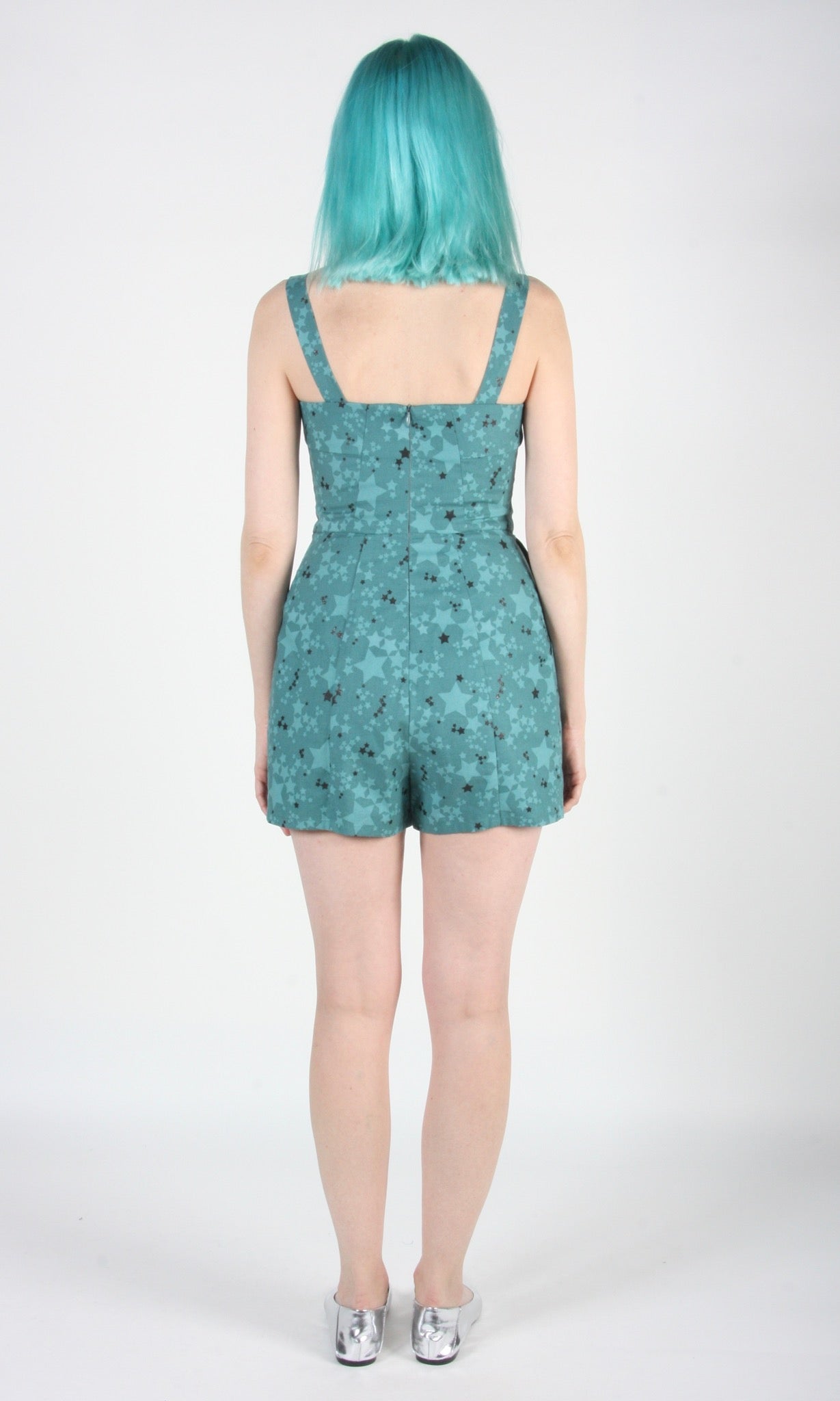 All Over Kiwi Print Jumpsuit