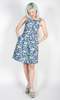 Birds of North America Myrmidon Dress - Blue Meadow - Thumbnail 3