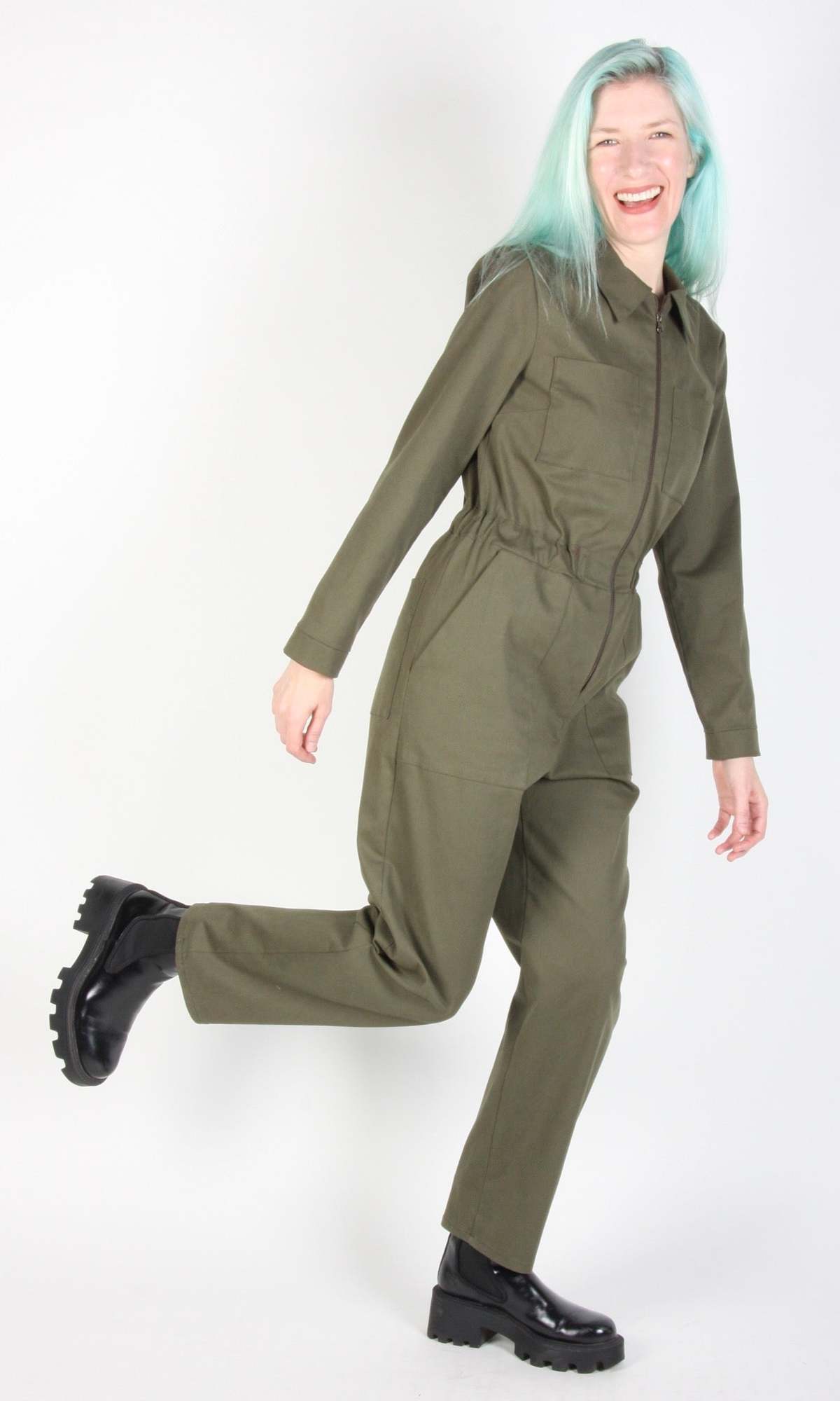 Birds of North America Rain Crow Jumpsuit - Artichoke - Image 7 of 11