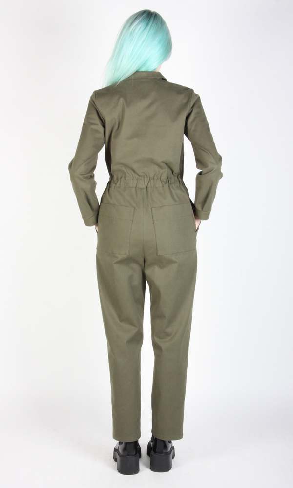 Birds of North America Rain Crow Jumpsuit - Artichoke
