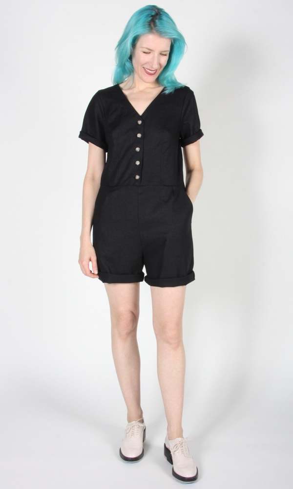 Birds of North America Woodhaunter Romper - Black