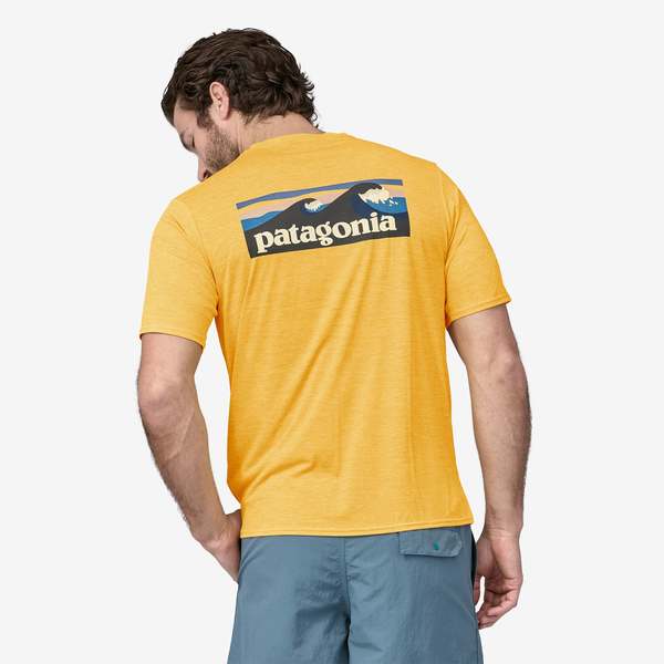 Patagonia Mens Capilene Cool Daily Boardshort Logo Graphic X Dye