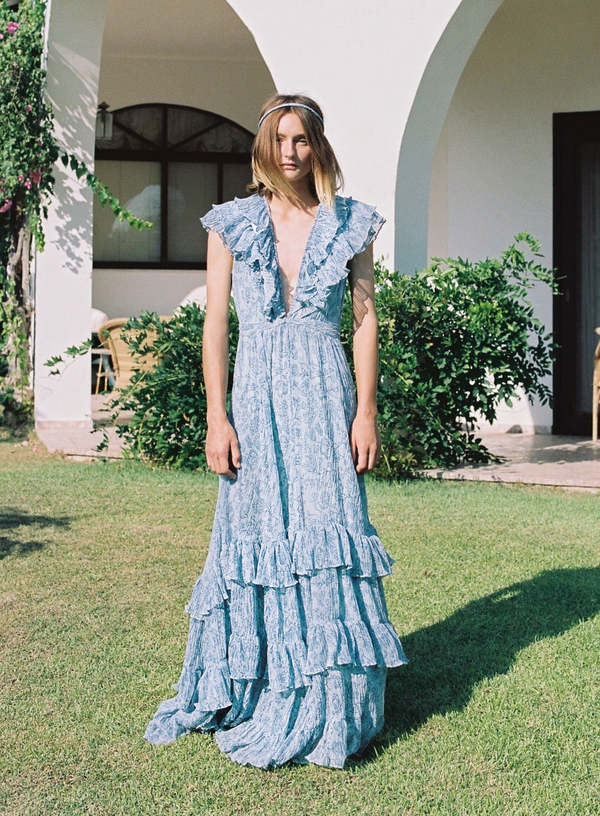 Sabina Musayev Infinity Dress - Aqua | Garmentory