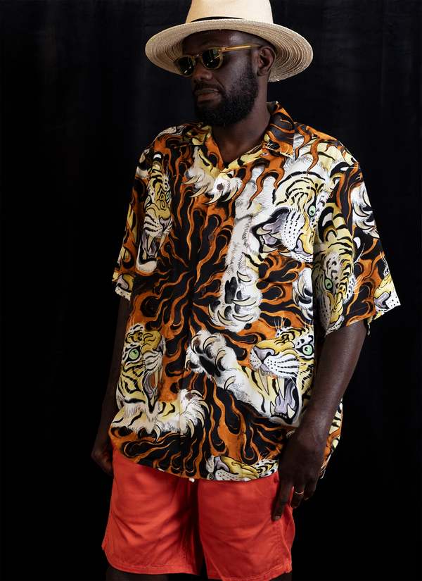 Wacko Maria GUILTY PARTIES TIM LEHI S/S HAWAIIAN SHIRT - BROWN