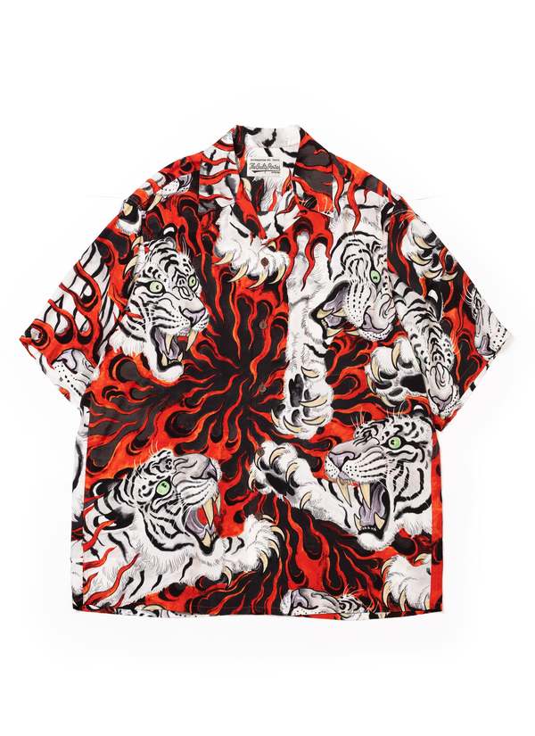 Wacko Maria GUILTY PARTIES TIM LEHI S/S HAWAIIAN SHIRT - RED