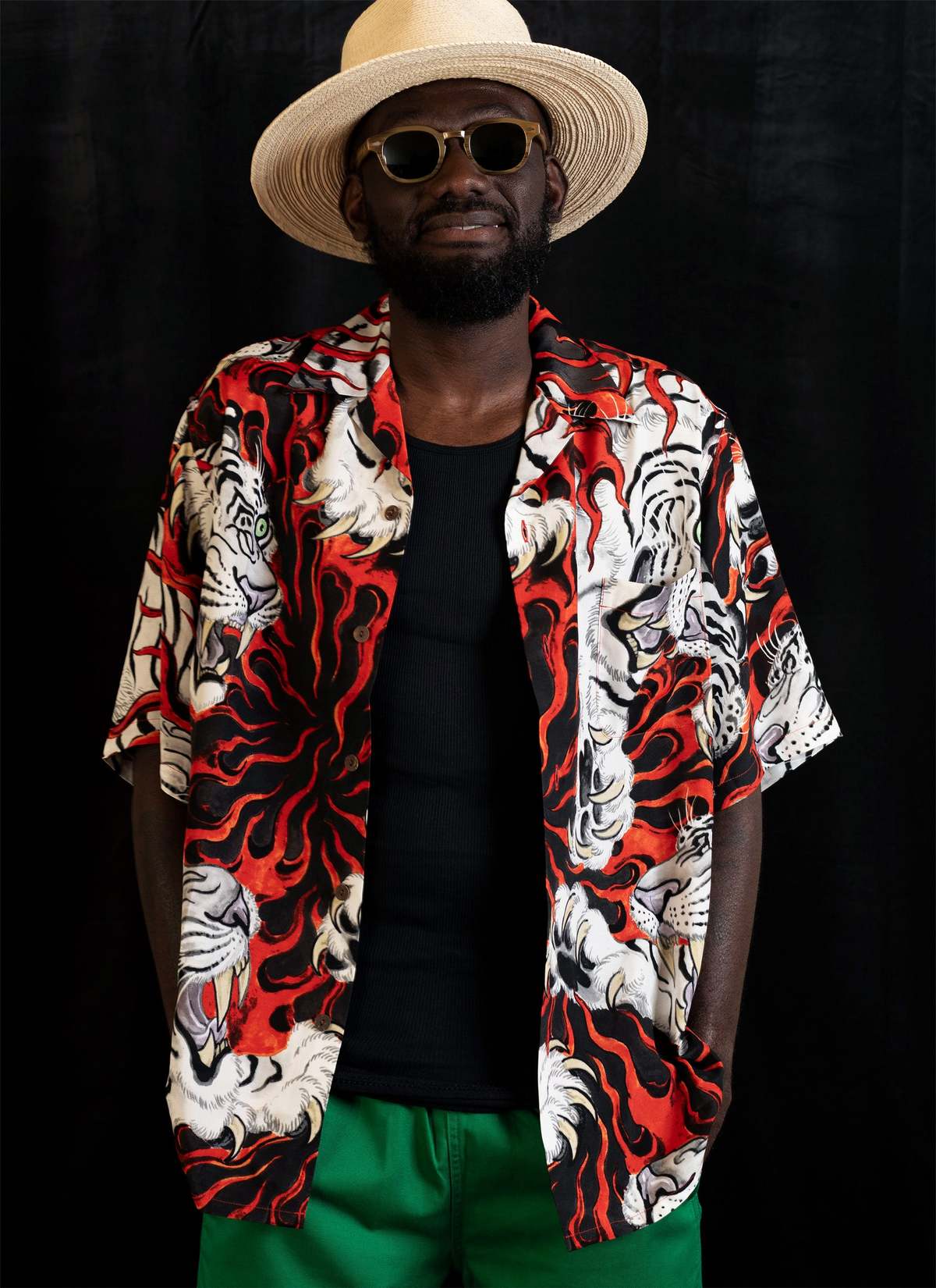 Wacko Maria GUILTY PARTIES TIM LEHI S/S HAWAIIAN SHIRT - RED