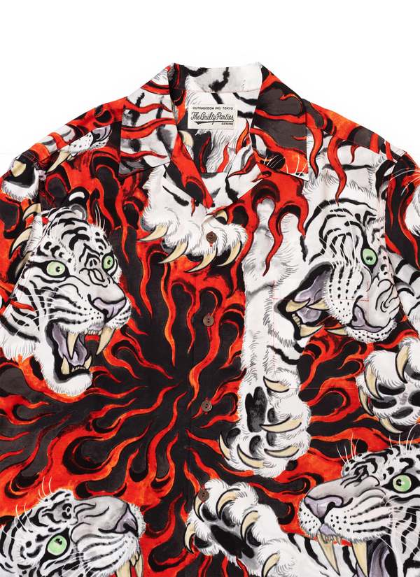 Wacko Maria GUILTY PARTIES TIM LEHI S/S HAWAIIAN SHIRT - RED