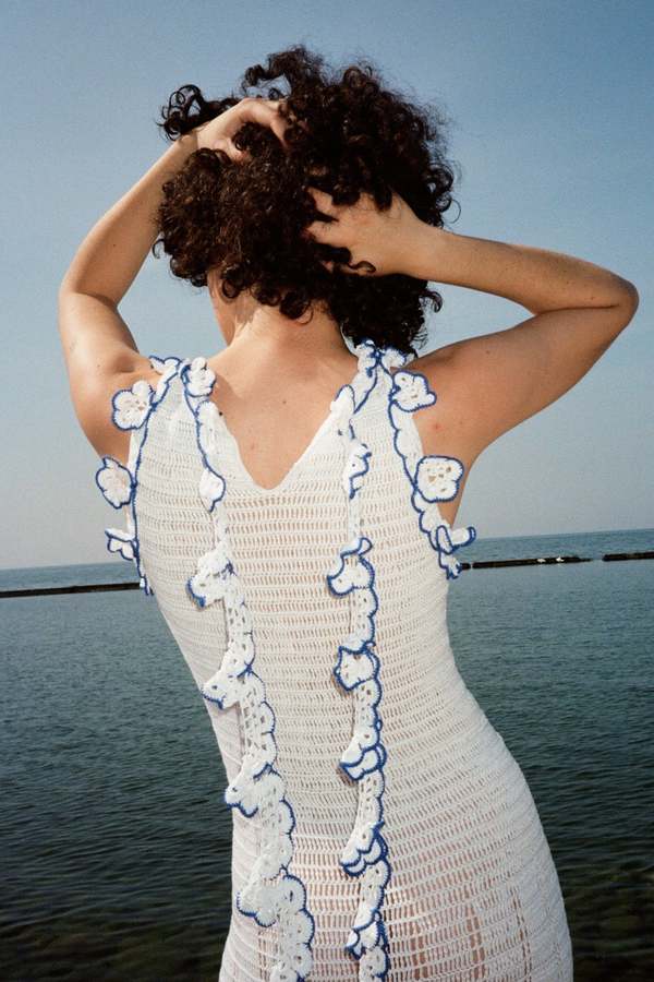 white christmas dresses Mint To Be Crochet Dress main image 1