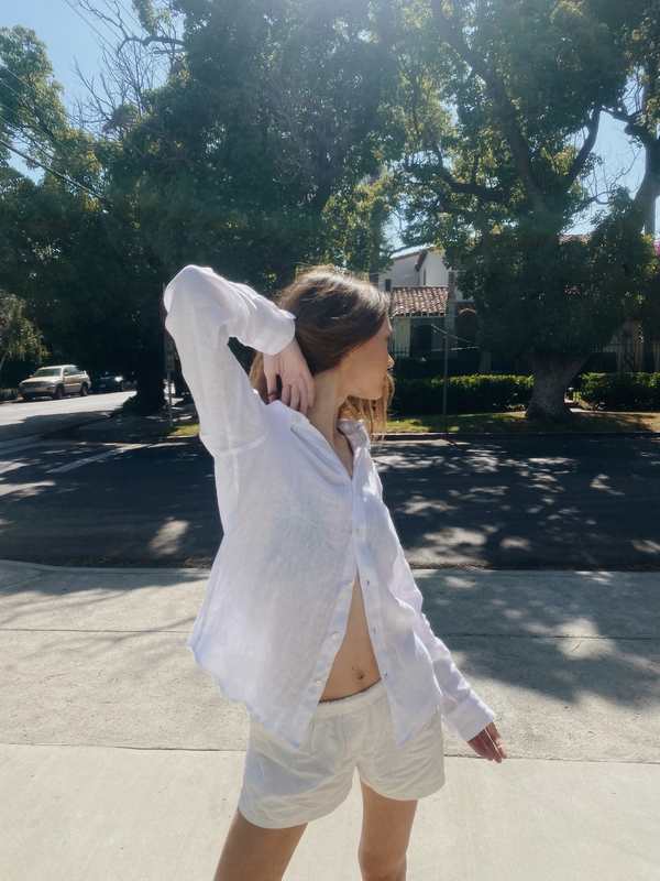 Modern Society Favorite Linen Shirt - White Modern Society Favorite Linen Shirt - White