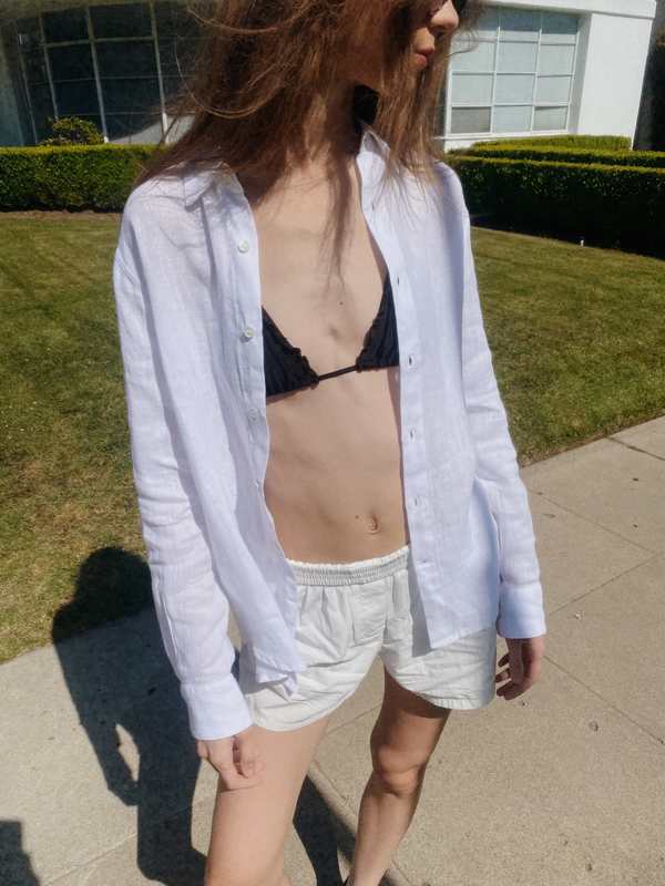 Modern Society Favorite Linen Shirt - White Modern Society Favorite Linen Shirt - White