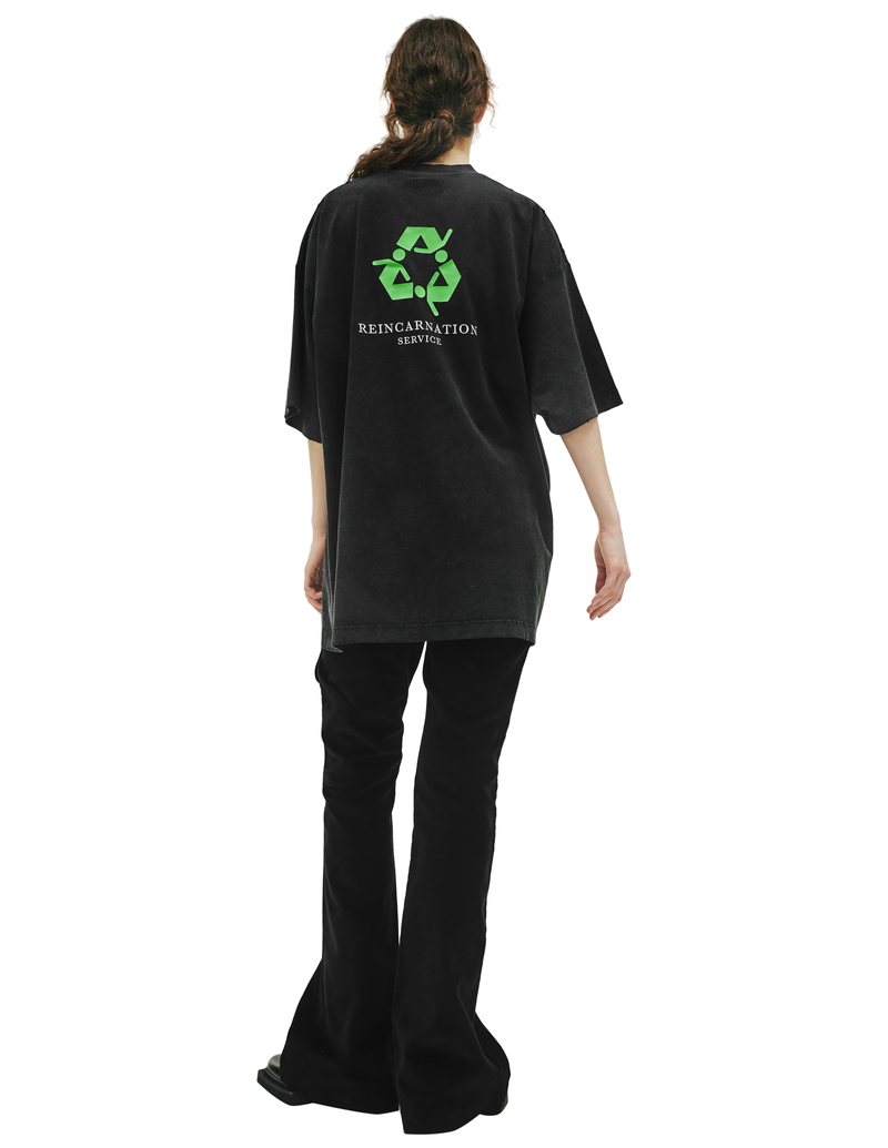 VETEMENTS I'm Not Doing Shit Today T-shirt - Black | Garmentory