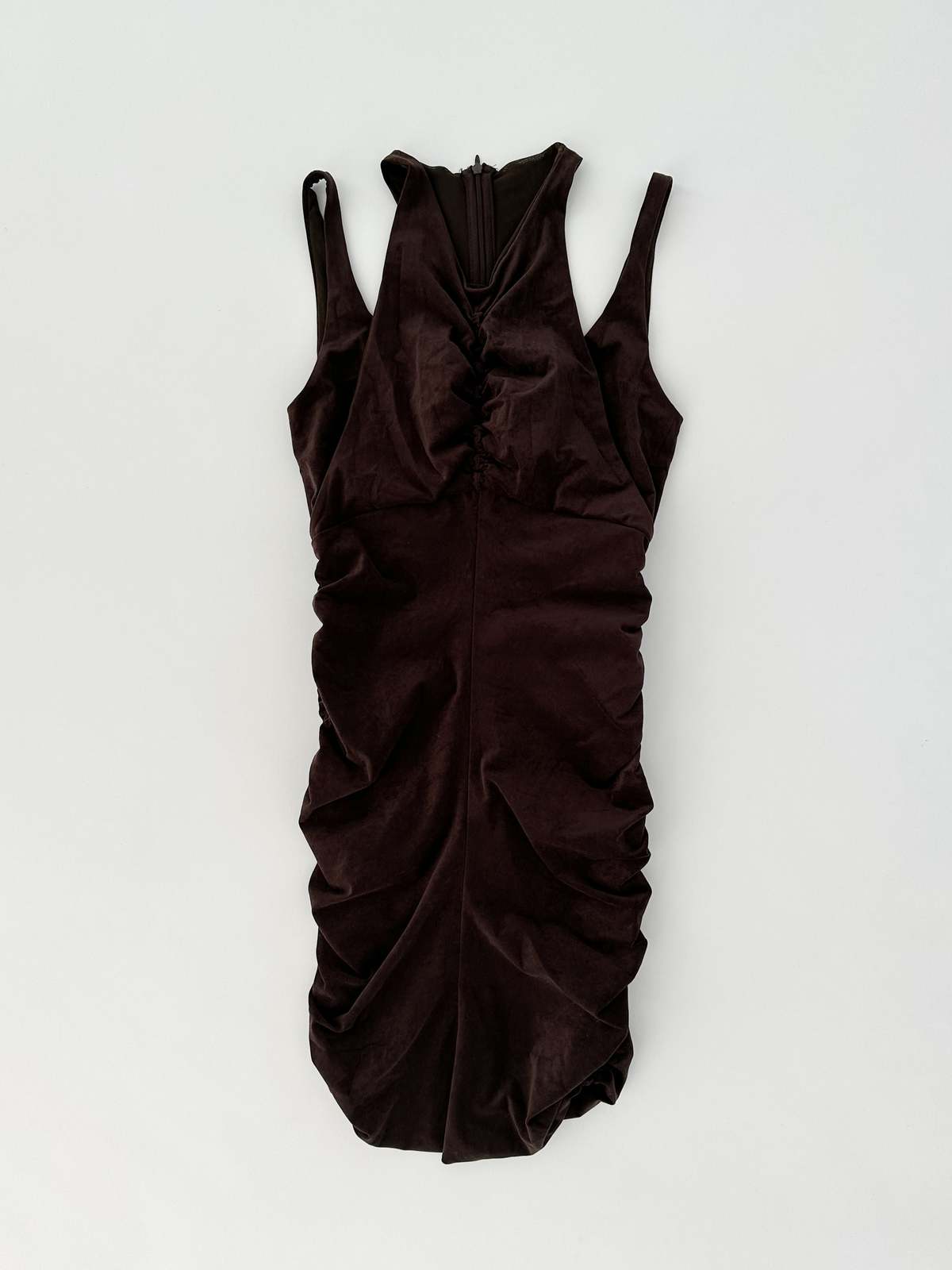 Pinko Scrunch Dress - Brown | Garmentory Pinko Scrunch Dress - Brown | Garmentory