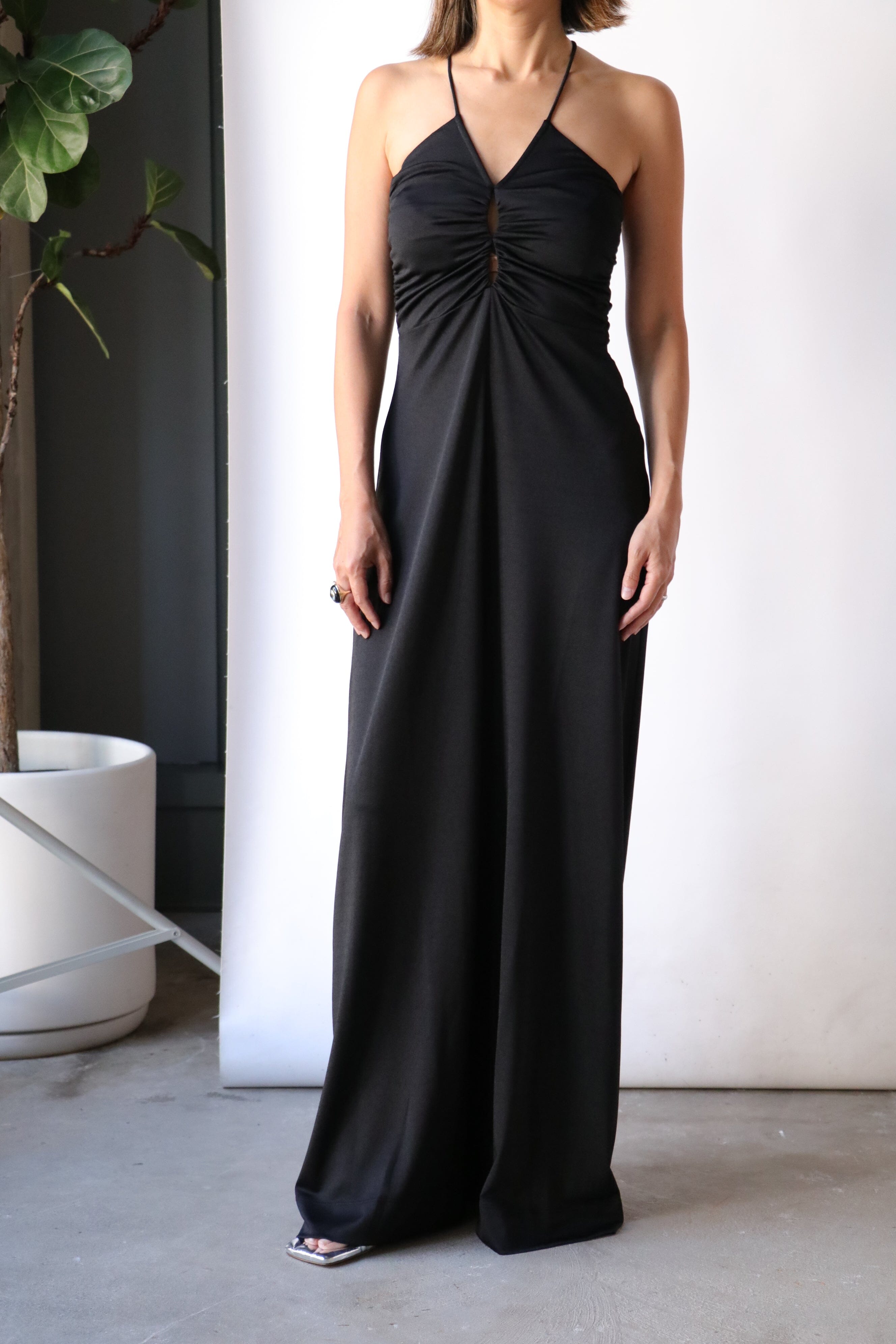 Ganni ガニー Satin Long Dress サテン ロングドレス GANNI ガニー ワンピース Double Satin String Long Dress F8582