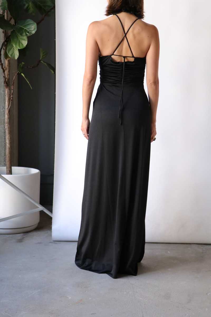 Ganni ガニー Satin Long Dress サテン ロングドレス 楽天市場】GANNI ガニー ワンピース Double Satin String Long