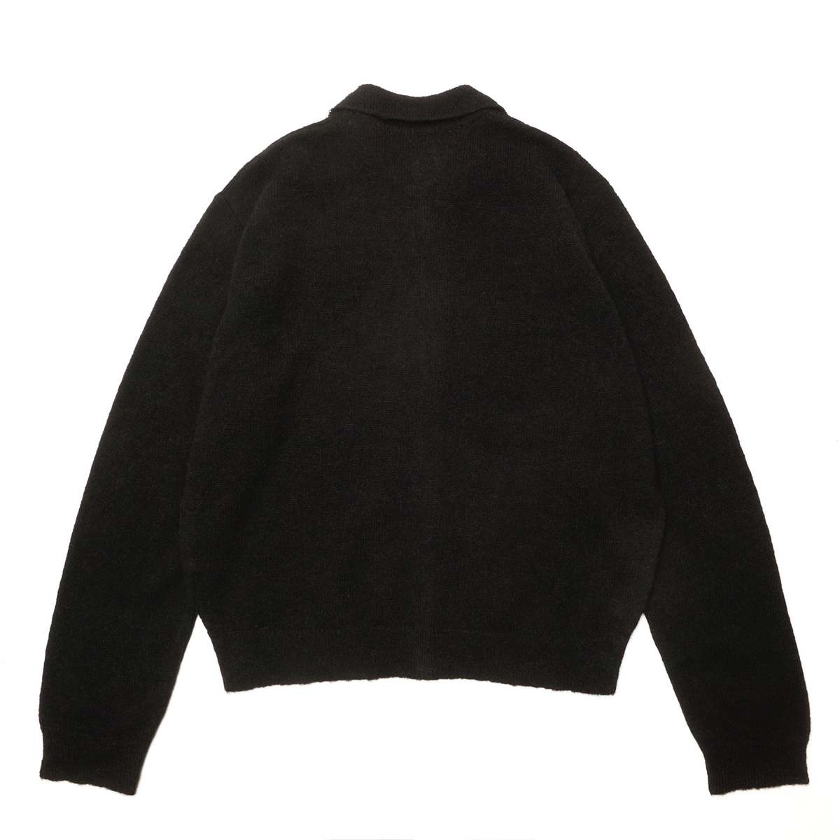 Our Legacy Fuzzy Alpaca Evening Polo - Black | Garmentory