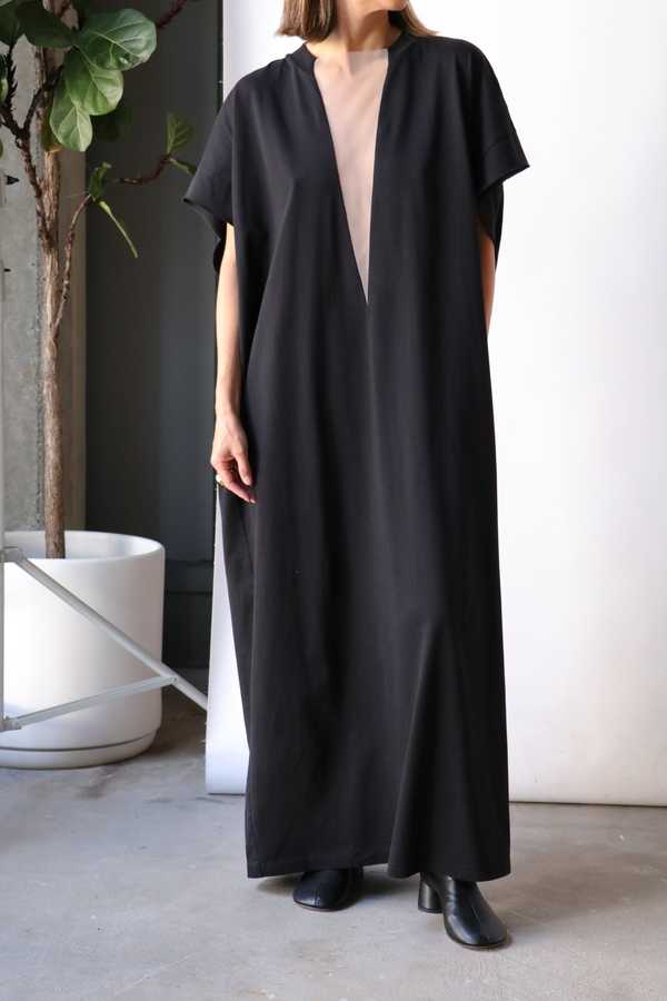 ワンピース Mm6 Maison Margiela Long Jersey Dress With Satin Inserts MM6-Maison-Margiela-Jersey-