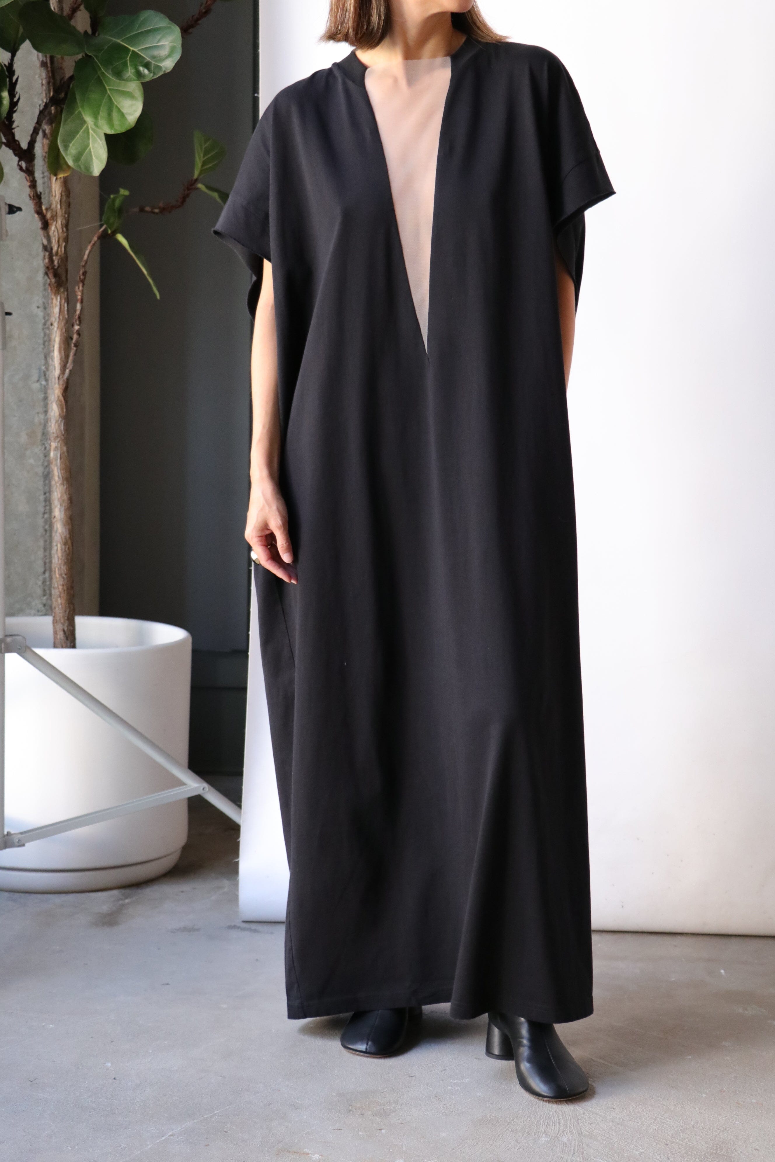 MM6 Maison Margiela Jersey Dress - Black | Garmentory