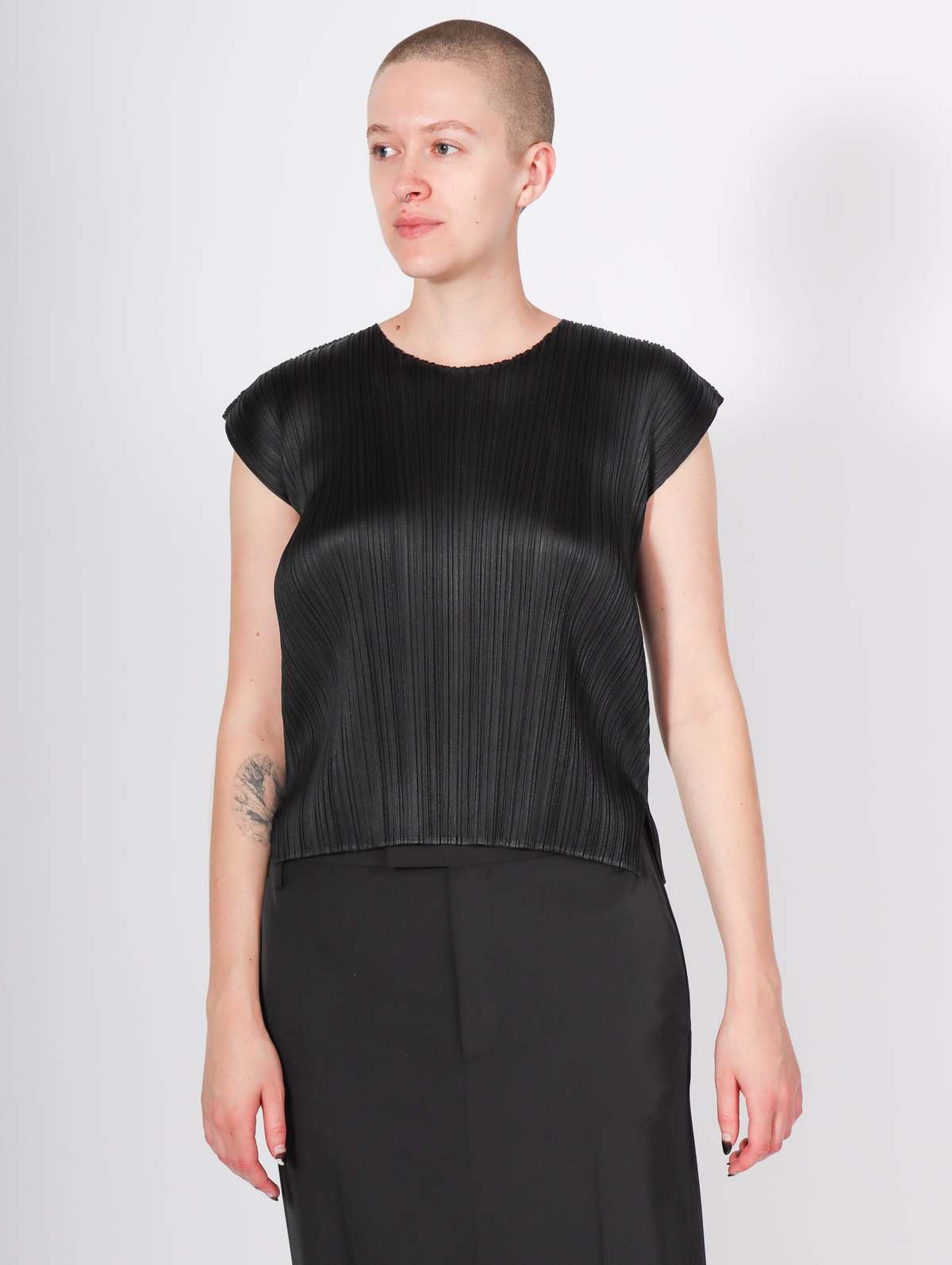 Pleats Please Issey Miyake Monthly Colors July Top - Black