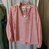 A Shirt Thing Josephine Top - Red Stripe - Thumbnail 2