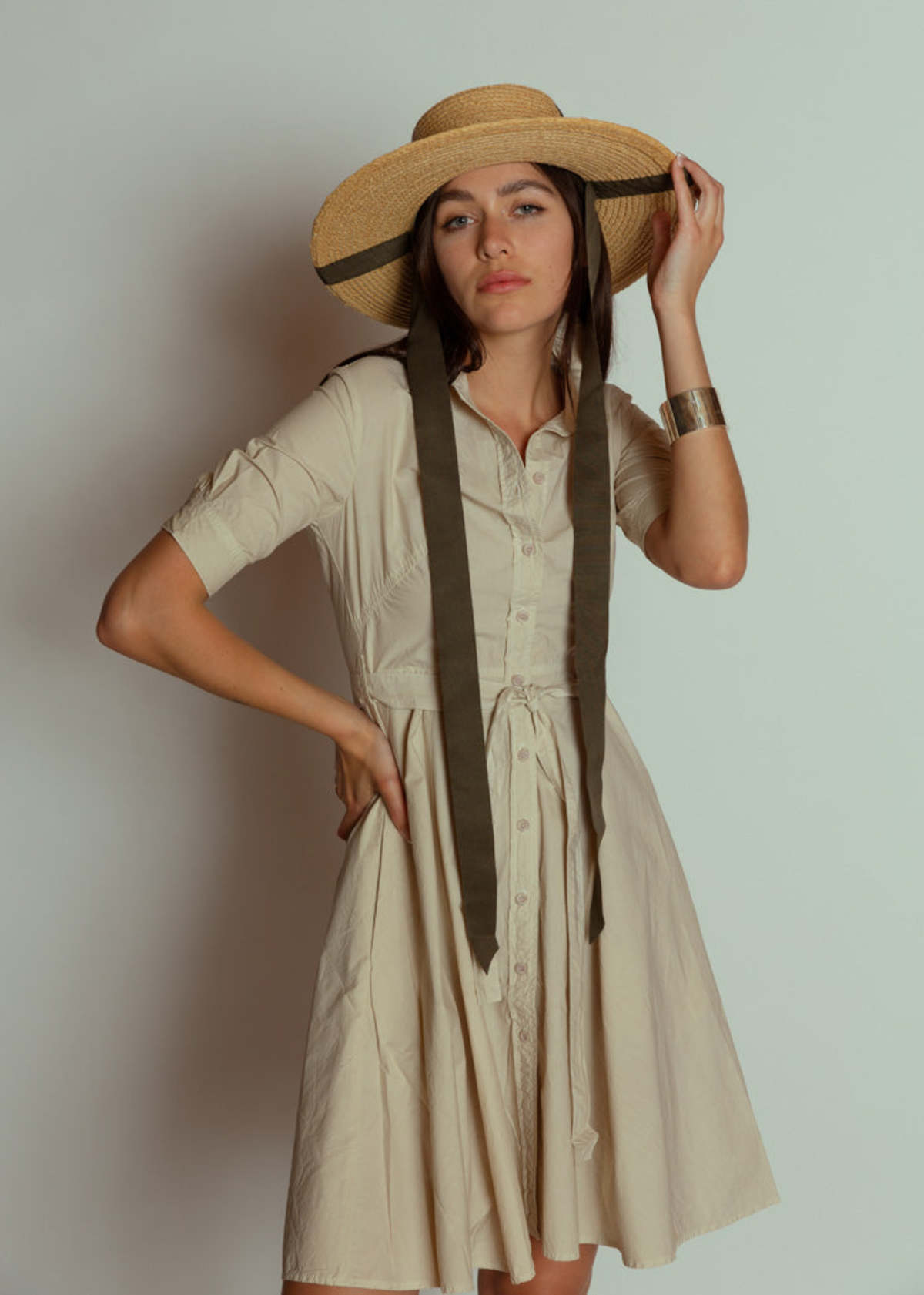 sand shirt dress Shirt dress