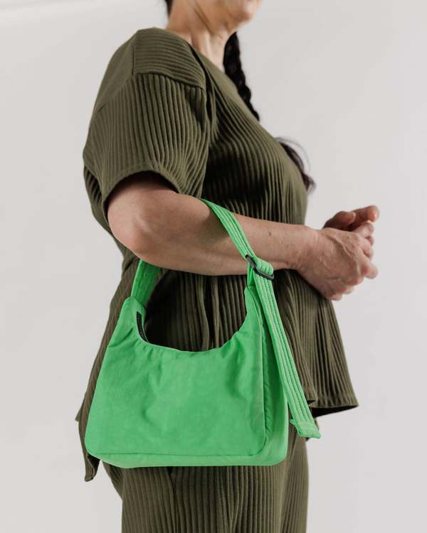 BAGGU Mini Nylon Shoulder Bag - Aloe
