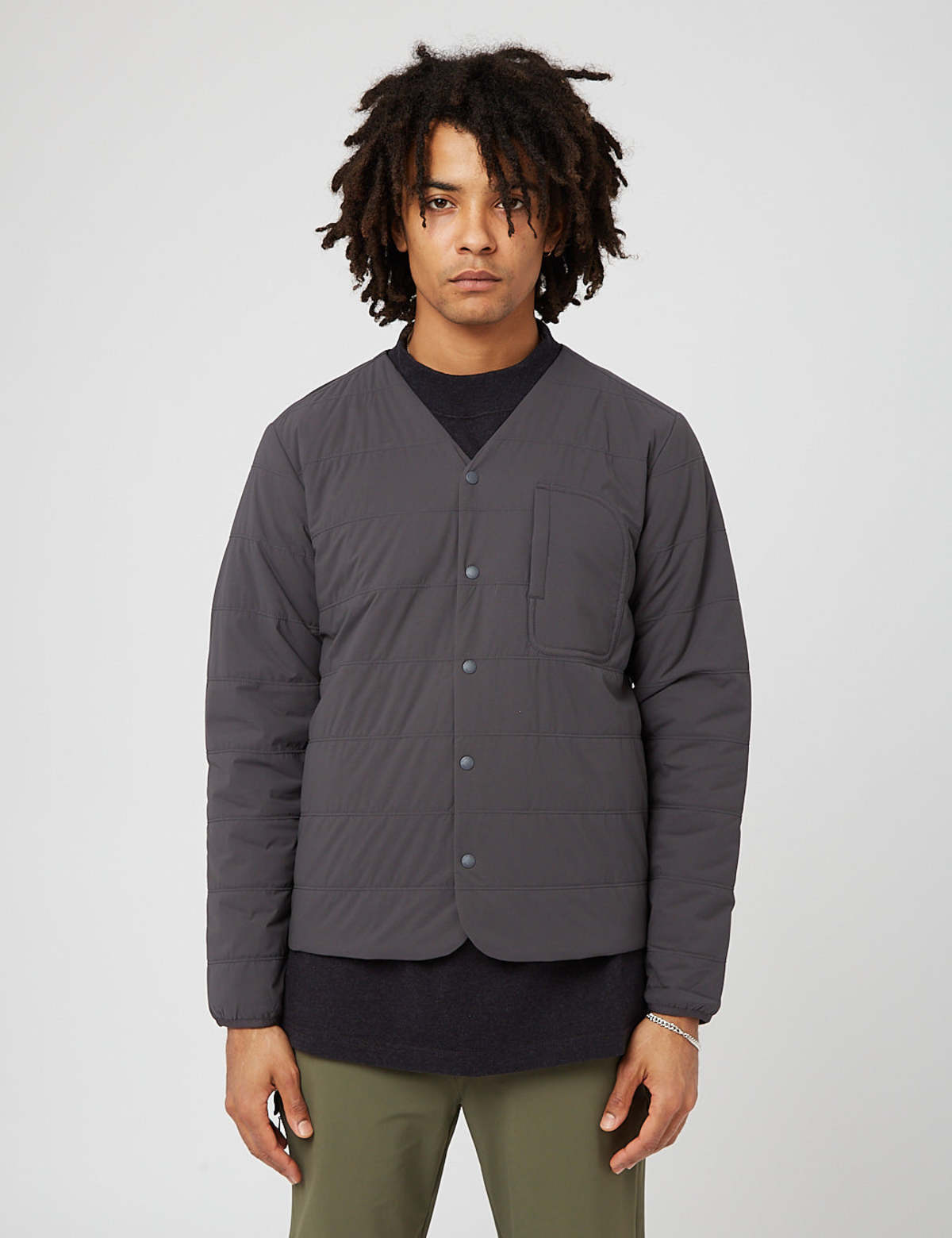 Snow Peak Flexible Insulated Cardigan - Grey | Garmentory