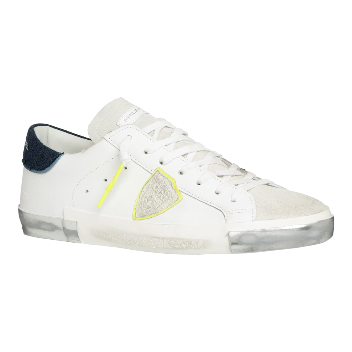 スニーカー PHILIPPE MODEL PARIS PRSX LOW MAN SNEAKERS (PRLU VN06 VN06) Prsx Sneakers: Man's White/Black Shoes | Philippe Model Paris