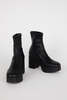 "INTENTIONALLY __________." Marlowe Vegan Platform Boot - Black Sole - Thumbnail 2