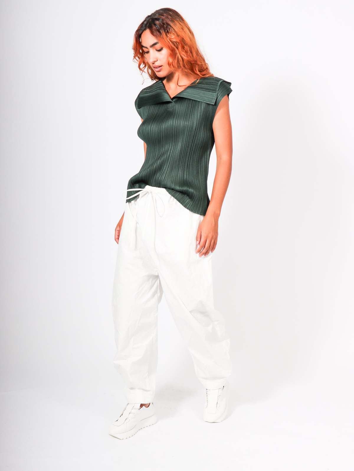 Pleats Please Issey Miyake Monthly Colors July Top - Dark