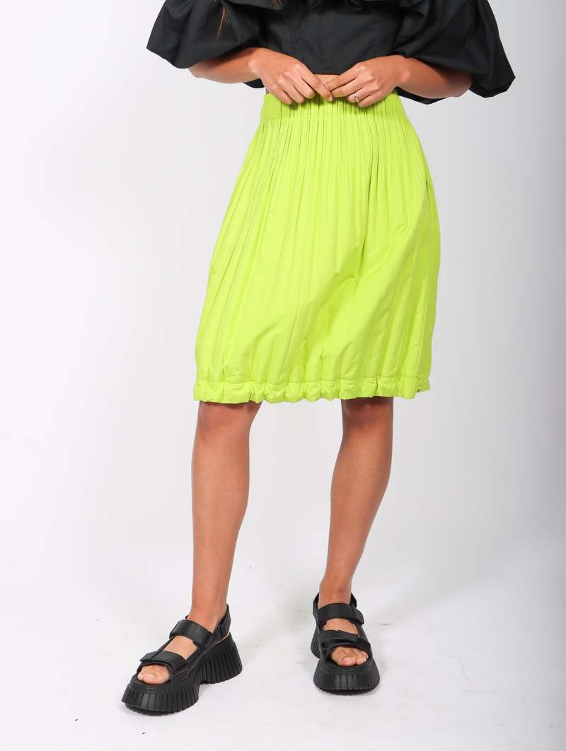 スカート PLEATS PLEASE ISSEY MIYAKE short skirt Pleats Please by Issey Miyake Padded Pleats Skirt - Yellow