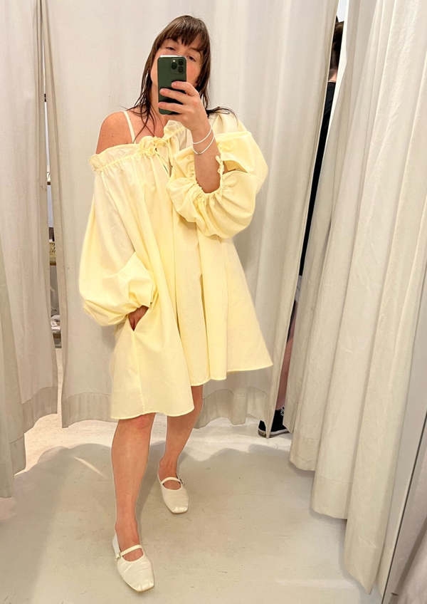Laasso Mini Cloud Dress - Yellow | Garmentory