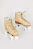 "INTENTIONALLY __________." PRE PARTY ROLLER SKATE - Gold/Lilac - Thumbnail 2