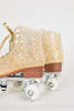 "INTENTIONALLY __________." PRE PARTY ROLLER SKATE - Gold/Lilac - Thumbnail 4