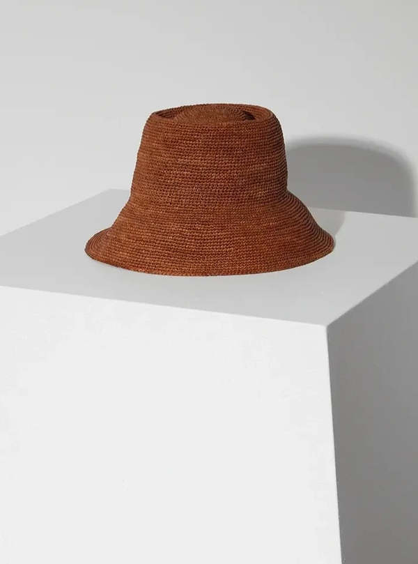 Janessa Leon Felix Bucket Hat - Chestnut | Garmentory