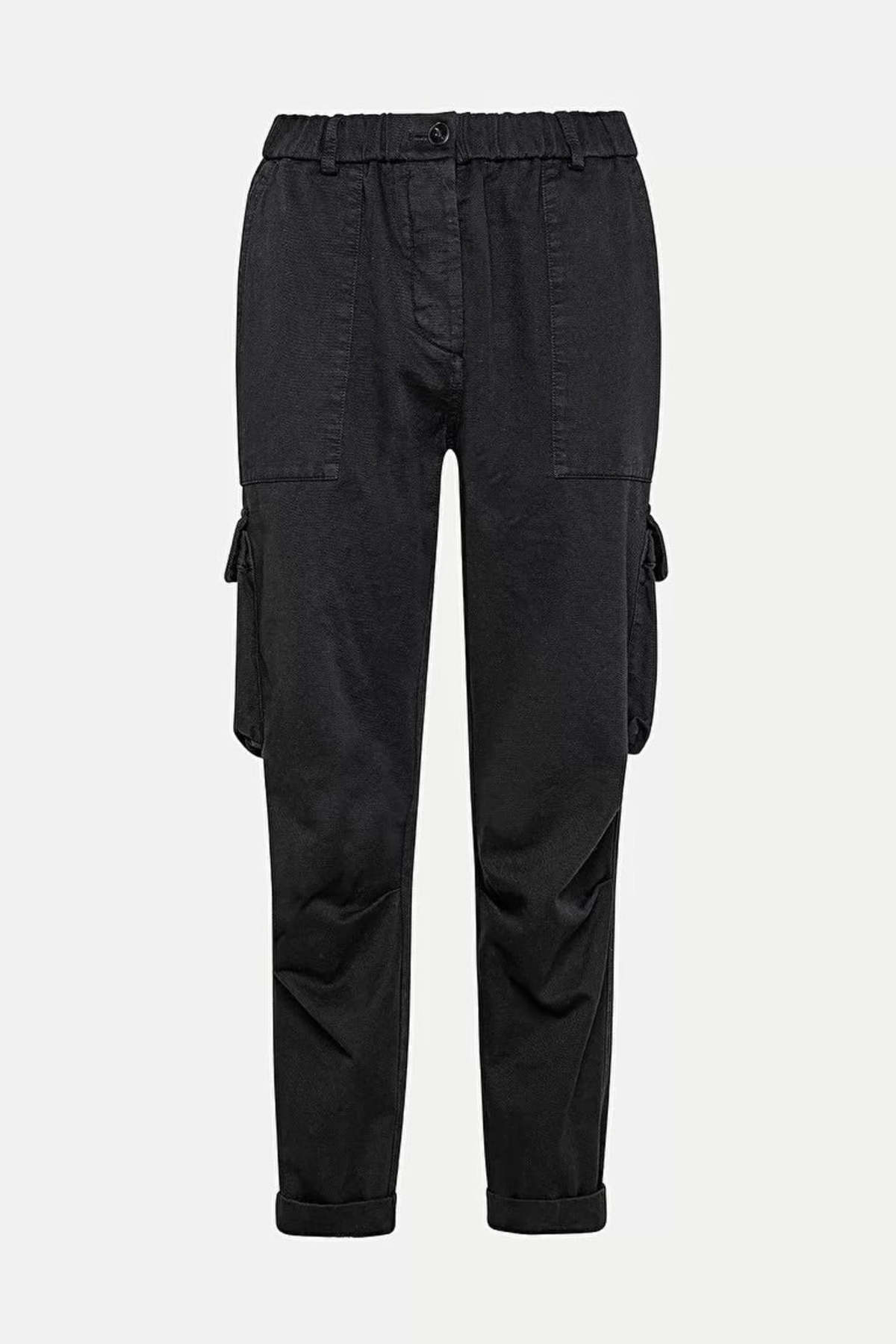 Forte Forte Frosted Cotton Twill Cargo Pants Noir Garmentory