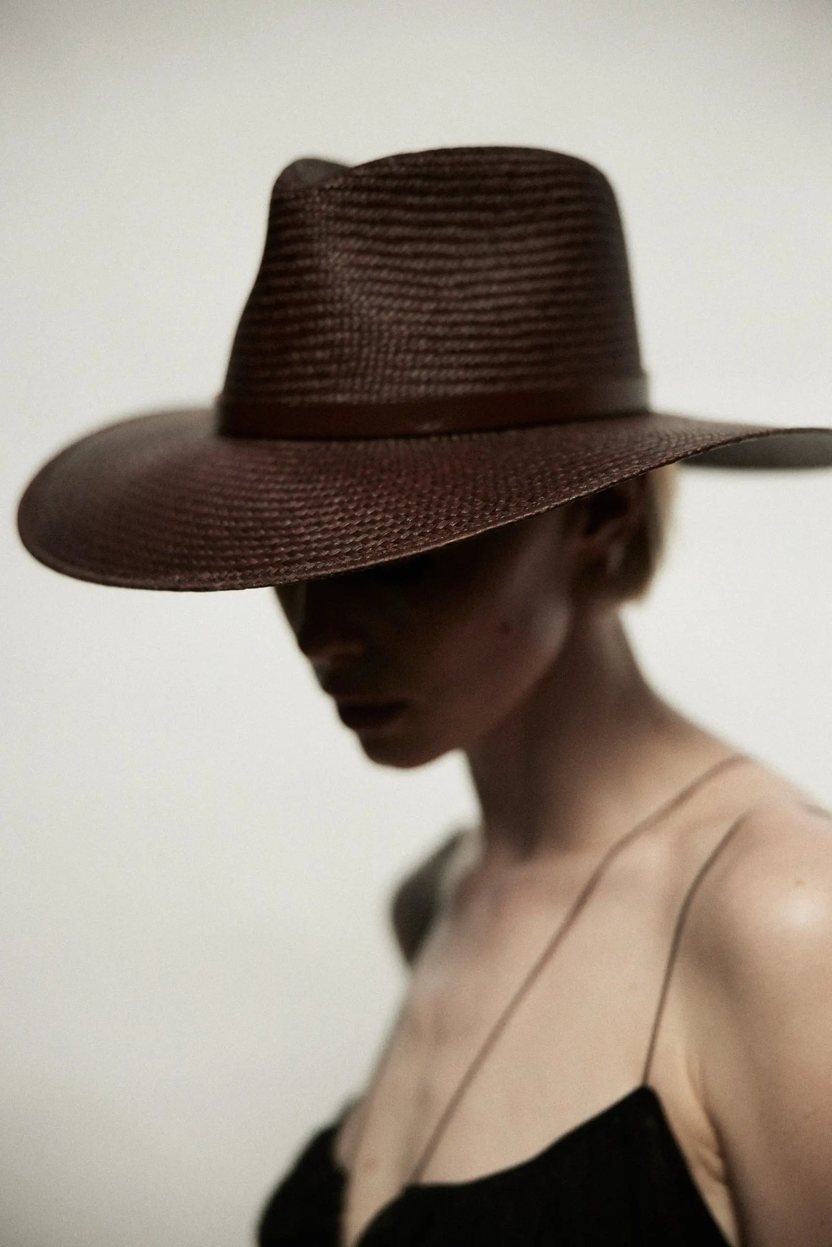 Janessa Leone Scarlett Hat in Chestnut L Colette Hat | Janessa Leoné main image 2