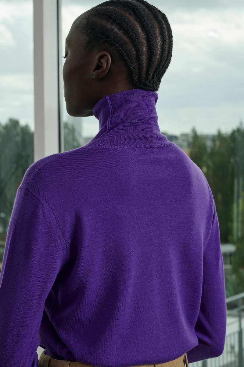 Cashmere Sweater Purple Turtlenecks Cashmere Turtleneck Violet