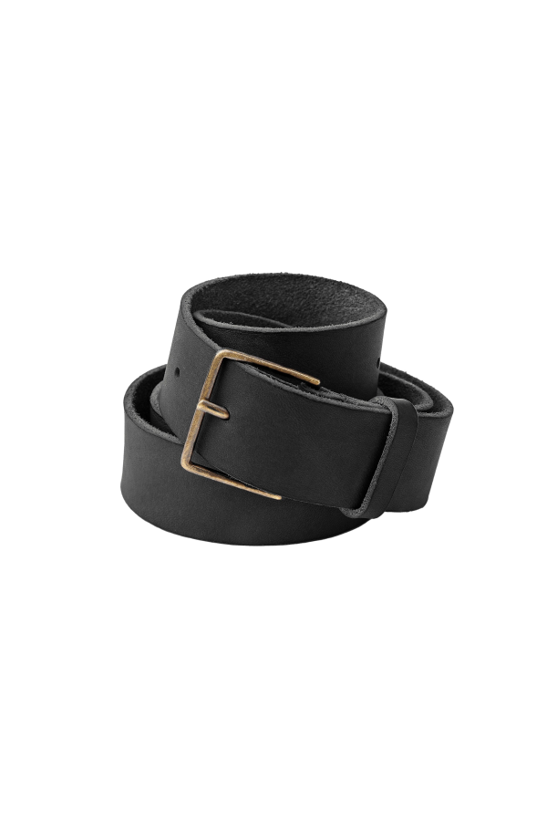 Forte Forte Nero Buckle Leather Belt - Nero