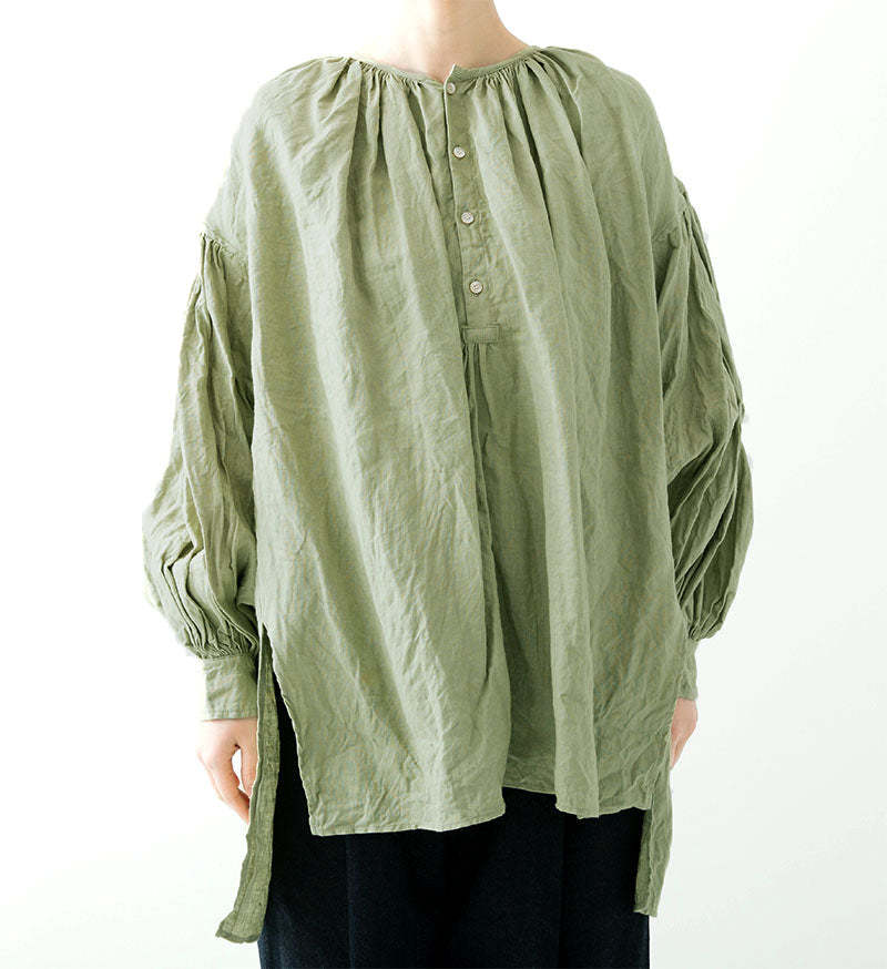 Veritecoeur Tunic Shirt - Green | Garmentory