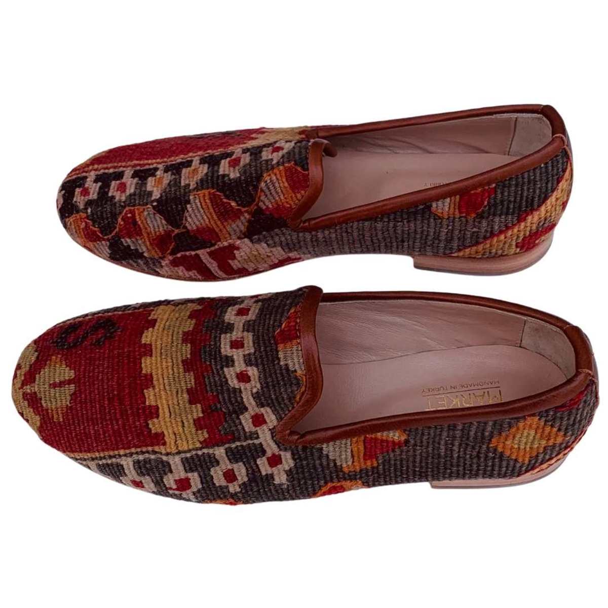 Ocelot Market Turkish Kilim Loafers - Brown/Red Patterned  display picture 1
