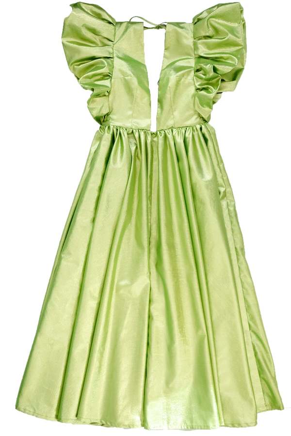 farfetch green dress Phoebe Tonkin Light Green Fashion Trust U.S. Awards 2023 Glitter Dress main image 1