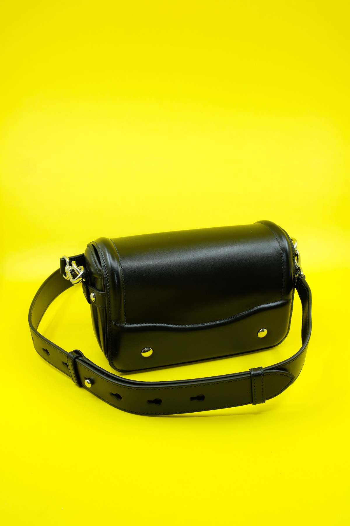 Lemaire Glossy Leather Ransel Mini Satchel - Black | Garmentory