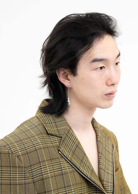 トップス doublet RECYCLED WOOL STRIPE KNIT Doublet Recycled Wool Stripe Knit - Black/Red | Garmentory