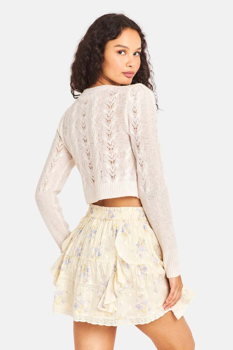 PCSILLY Knit Cardigan - Birch