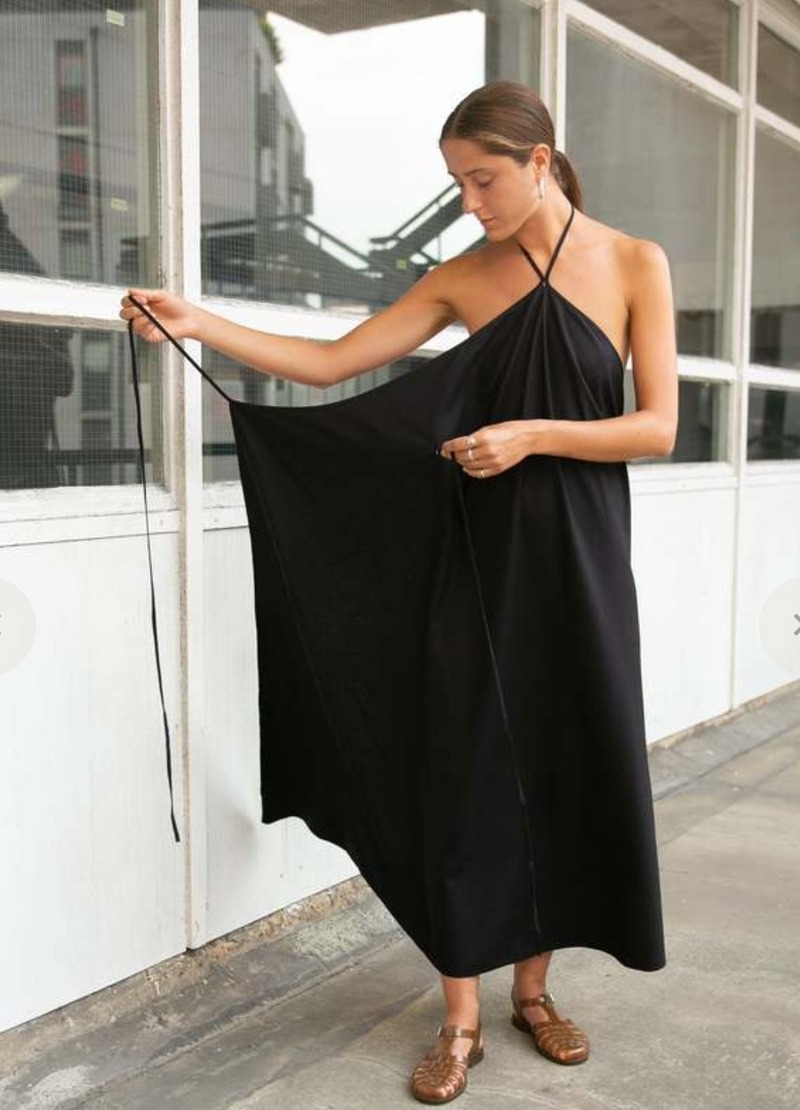 【関税込み】Baserange ブラック Ligo マキシワンピース Ligo Dress in Assortment | Wild silk | en | Baserange