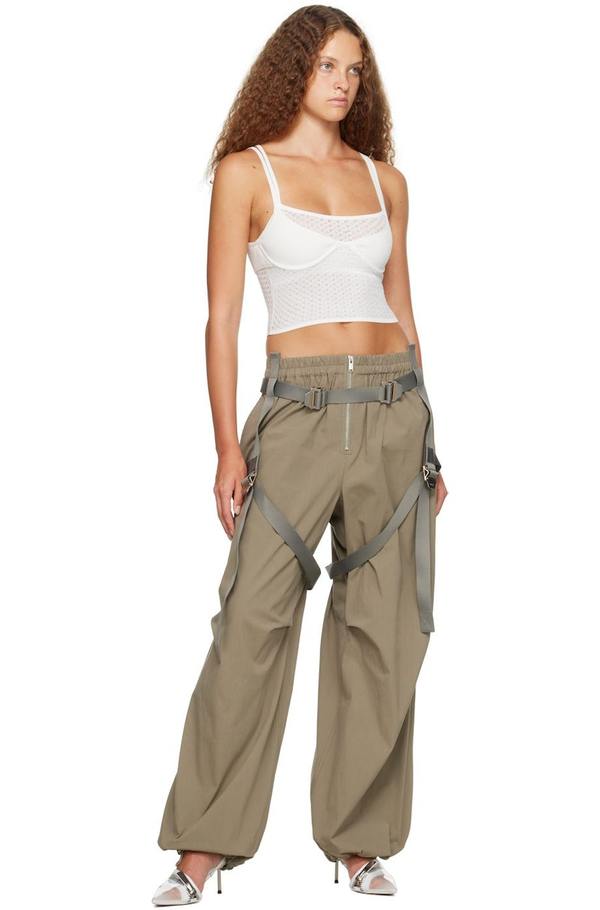 Dion Lee パンツ Dion Lee Green Harness Flight Trousers - Sage | Garmentory