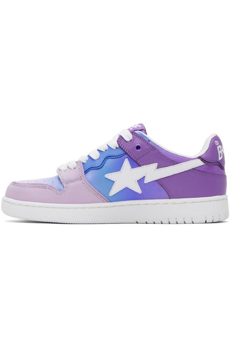 超美品A BATHING APE®︎ BAPE SK8 STA #1 Purple A Bathing Ape Bape SK8 Sta Purple Men's - 1I30-191-003/1I30