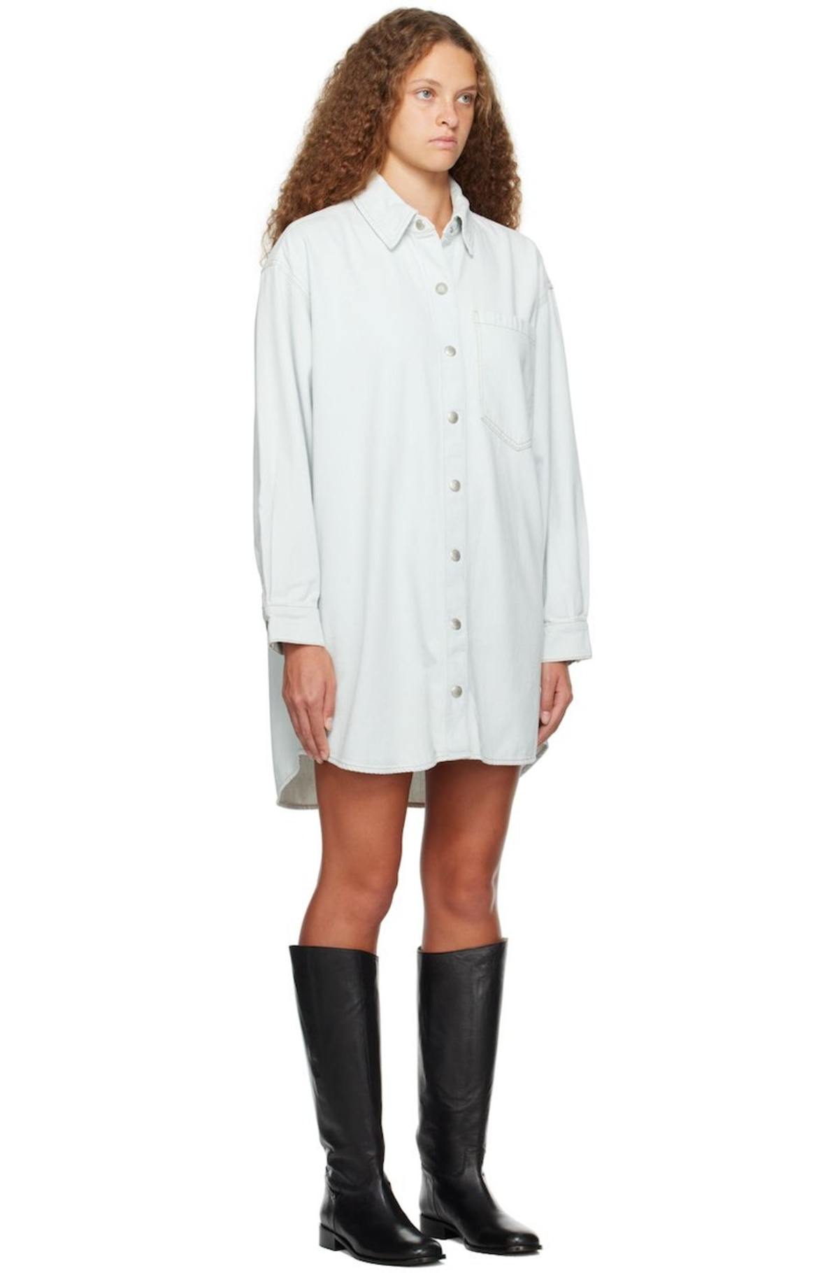 agolde denim mini dress Agolde Women's Barton Dress